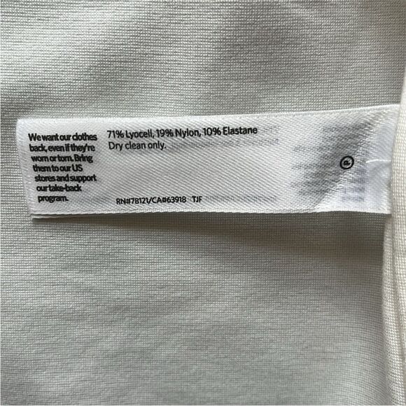 Eileen Fisher Flex Tencel Ponte Round Neck Jacket in Ivory Size XS - Picture 10 of 11